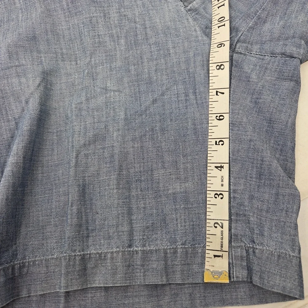 VINTAGE Polo Ralph Lauren Prospect Shorts Mens 34* Blue Chambray Chino Cotton 9